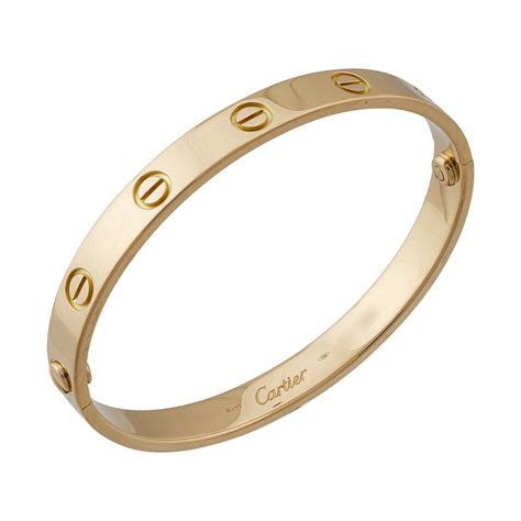 cartier love bracelet 18k gold|cartier love bracelet real gold.